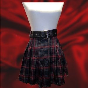 NWT red plaid skirt from dolls kill